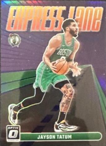 2023 Donruss Optic Express Lane Jayson Tatum  [Purple] #12 card