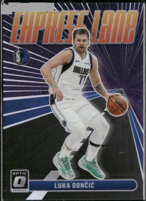2023 Donruss Optic Express Lane Luka Doncic  [Purple] #13 card