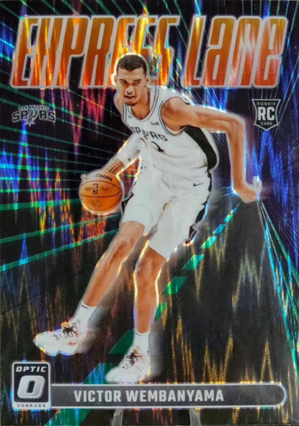 2023 Donruss Optic Express Lane Victor Wembanyama  [Green Shock] #8 card