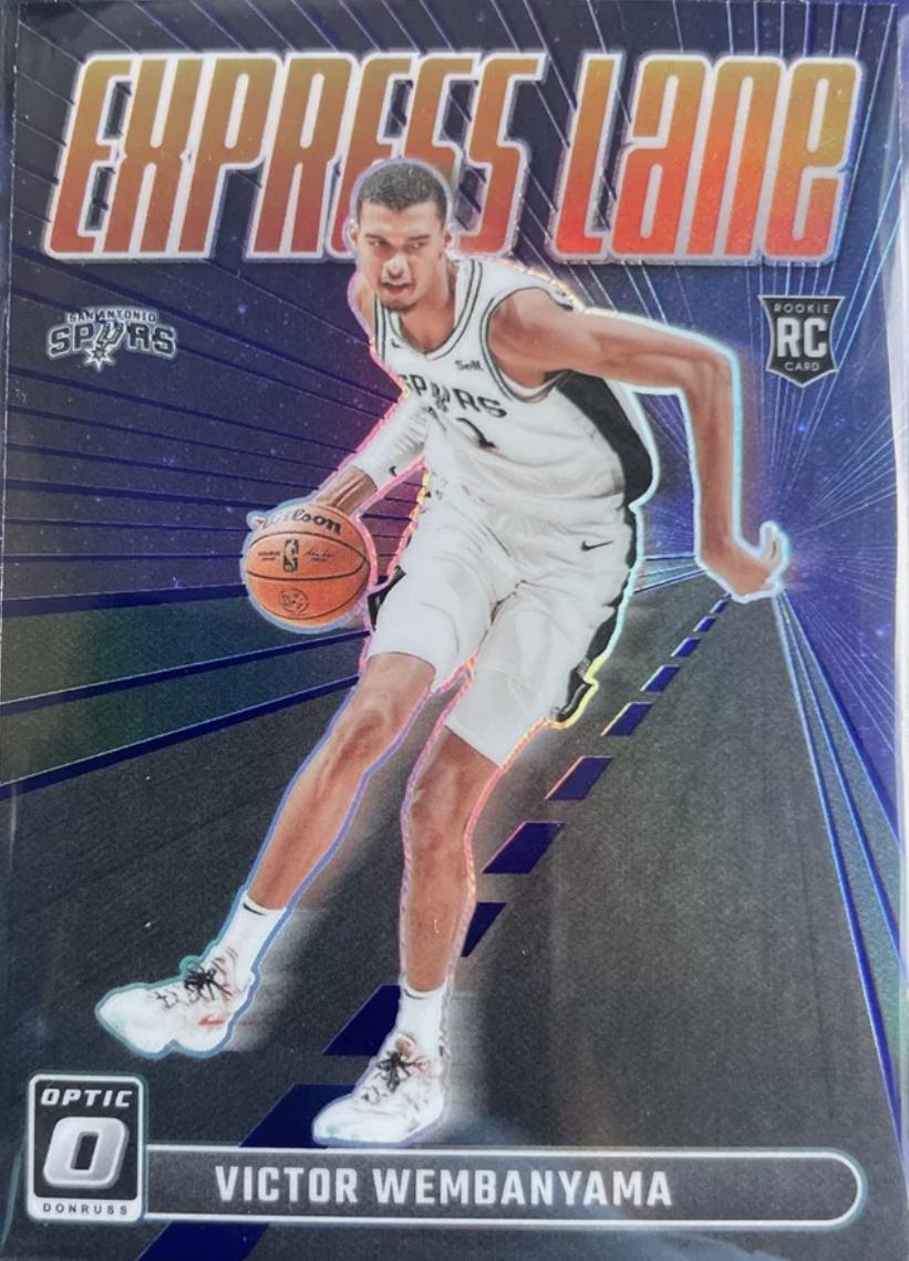 2023 Donruss Optic Express Lane Victor Wembanyama  [Purple] #8 card