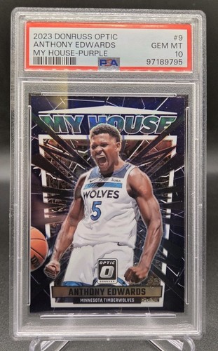 2023 Donruss Optic My House Anthony Edwards  [Purple] #9 card