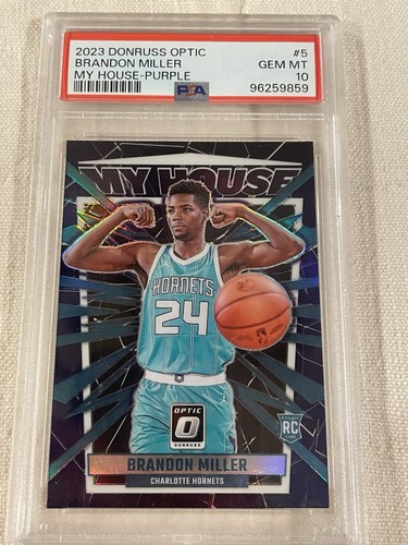 2023 Donruss Optic My House Brandon Miller  [Purple] #5 card