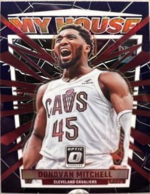 2023 Donruss Optic My House Donovan Mitchell  [Purple] #13 card