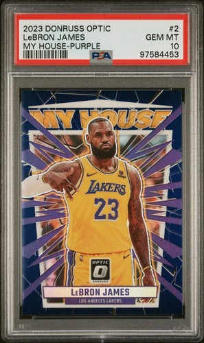 2023 Donruss Optic My House LeBron James  [Purple] #2 card
