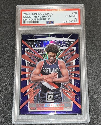 2023 Donruss Optic My House Scoot Henderson  [Purple] #20 card