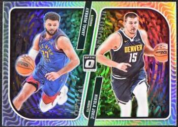 2023 Donruss Optic Optical Illusions Jamal Murray / Nikola Jokic  [Holo] #3 card