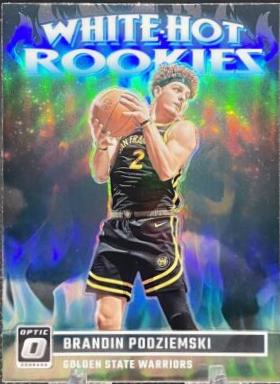 2023 Donruss Optic White Hot Rookies Brandin Podziemski  [Holo] #14 card