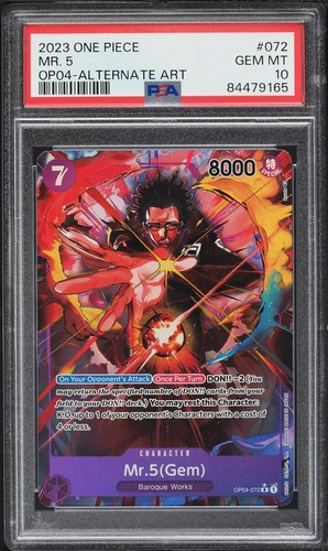 2023 Kingdoms of Intrigue Mr.5 Gem [Alternate Art] #OP04-072 card