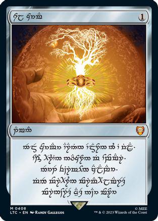 2023 Lord of the Rings Commander Elven Sol Ring #408 card