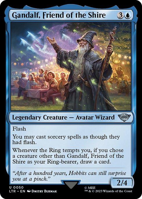 2023 Lord of the Rings Gandalf, Friend of the Shire #50 card