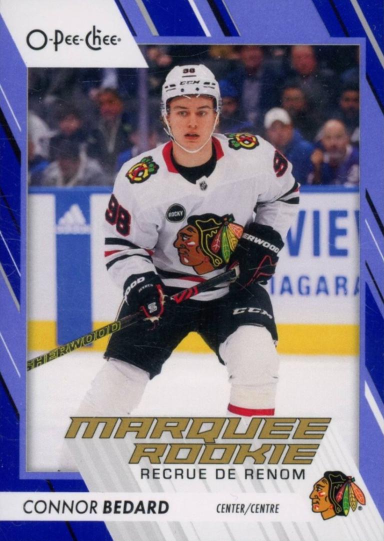 2023 O-Pee-Chee Connor Bedard [Blue Border] #582 card