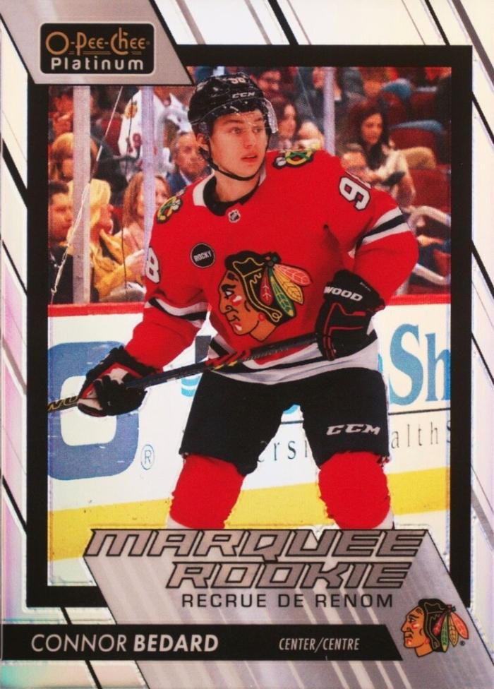 2023 O-Pee-Chee Platinum Connor Bedard [Rainbow] #201 card