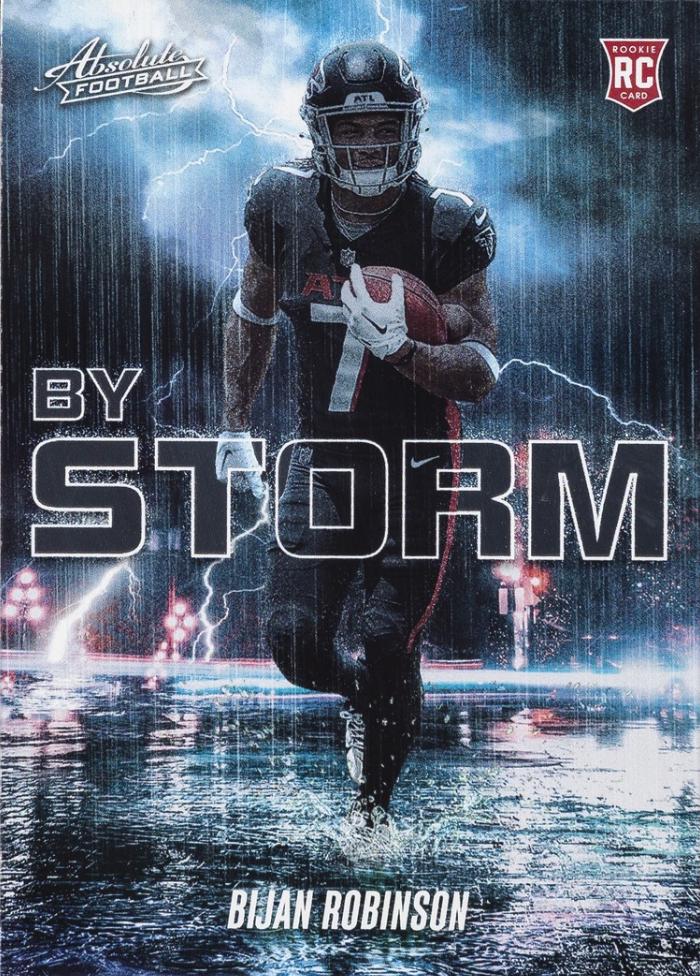 2023 Panini Absolute By Storm Bijan Robinson #BST-6 card
