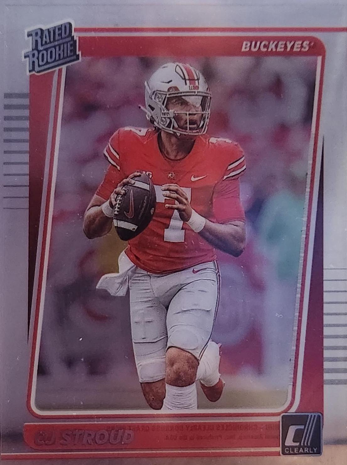 2023 Panini Chronicles Draft Picks Clearly Donruss C. J. Stroud #27 card