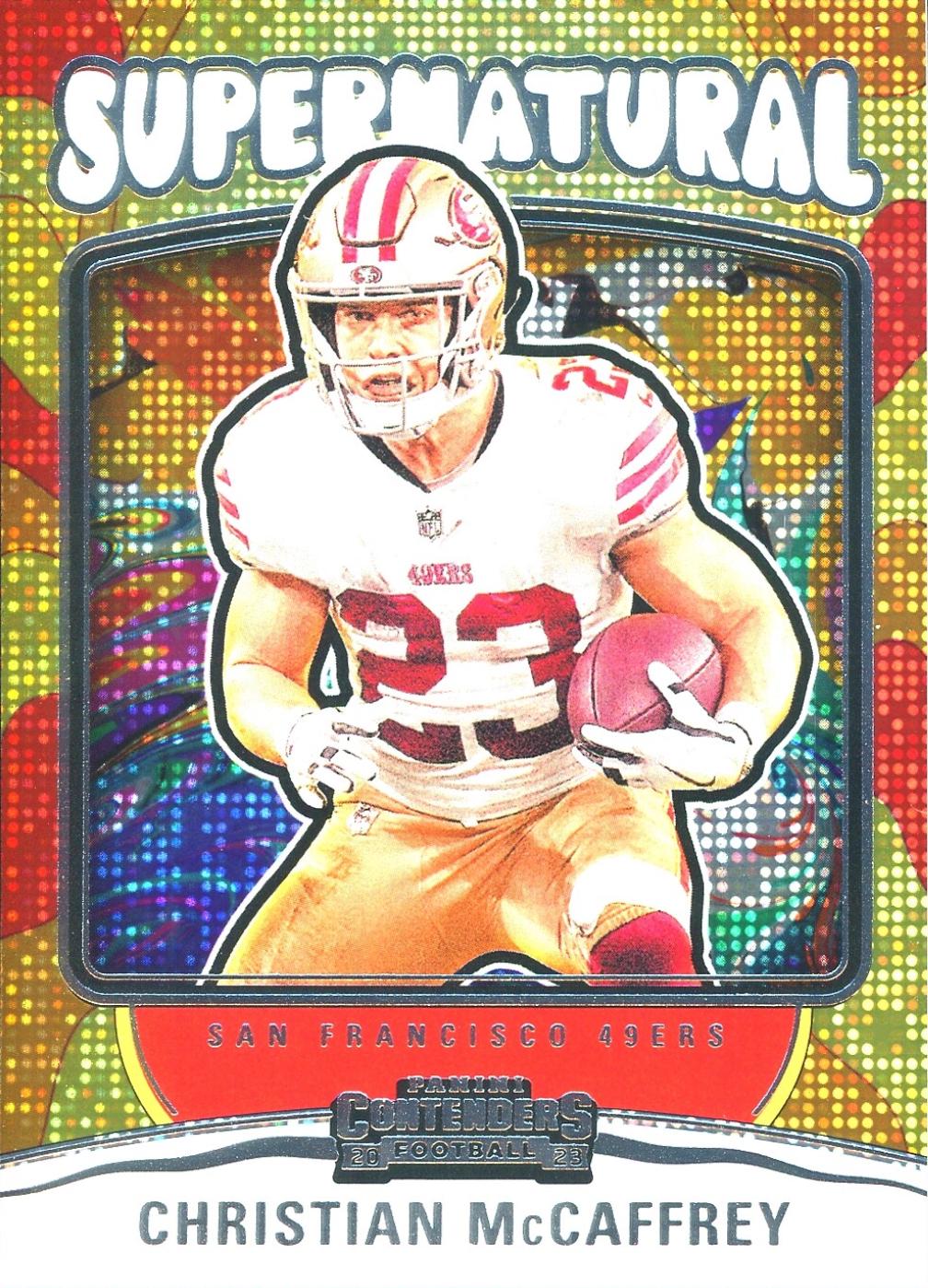 2023 Panini Contenders Supernatural Christian McCaffrey #6 card