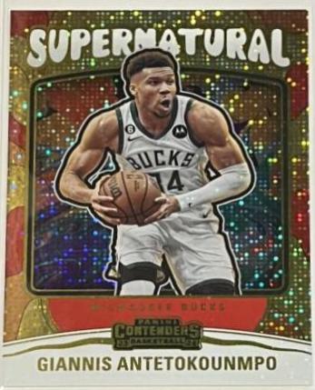 2023 Panini Contenders Supernatural Giannis Antetokounmpo #25 card