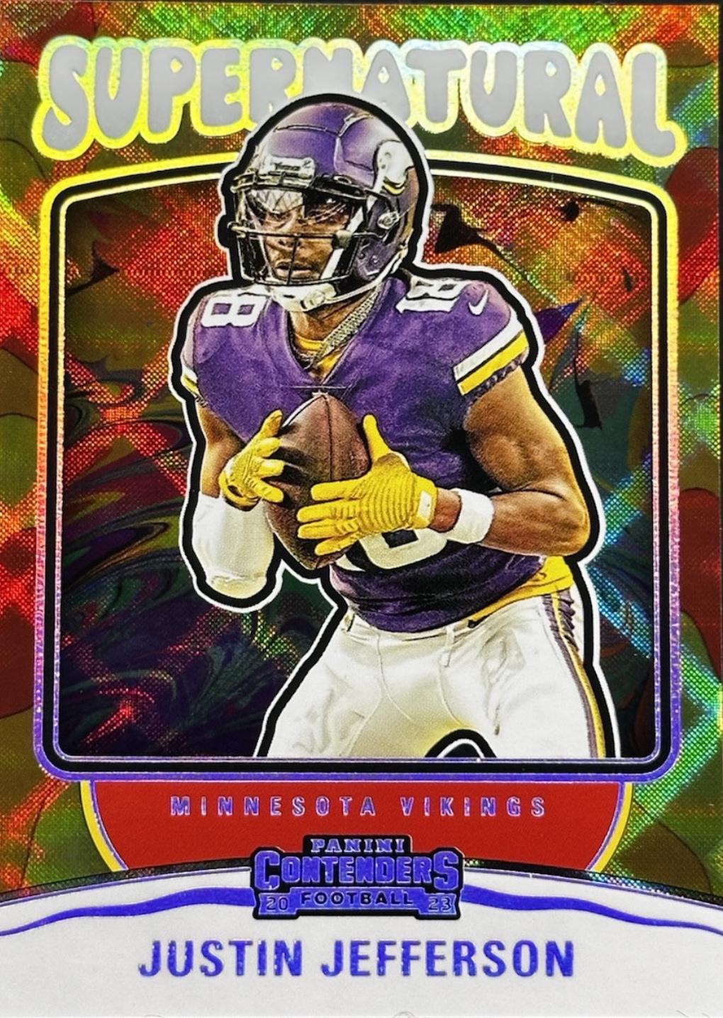 2023 Panini Contenders Supernatural Justin Jefferson #9 card