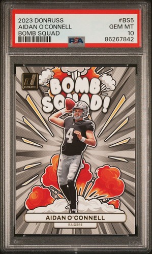2023 Panini Donruss Bomb Squad Aidan O'Connell #BS-5 card