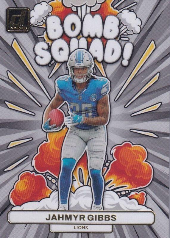 2023 Panini Donruss Bomb Squad Jahmyr Gibbs #BS-26 card