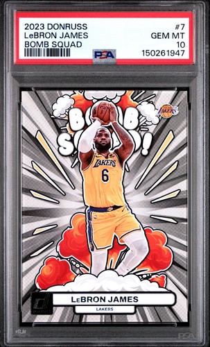 2023 Panini Donruss Bomb Squad LeBron James #7 card