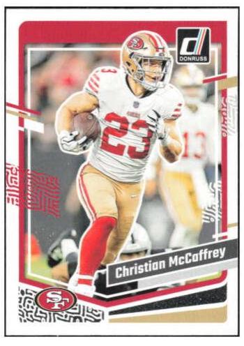 2023 Panini Donruss Christian McCaffrey #267 card