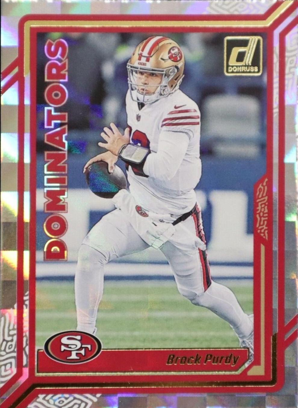 2023 Panini Donruss Dominators Brock Purdy #D-3 card