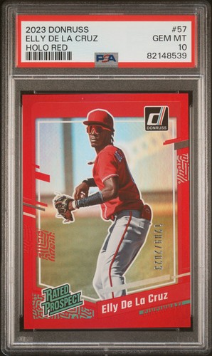 2023 Panini Donruss Elly De La Cruz [Red] #57 card