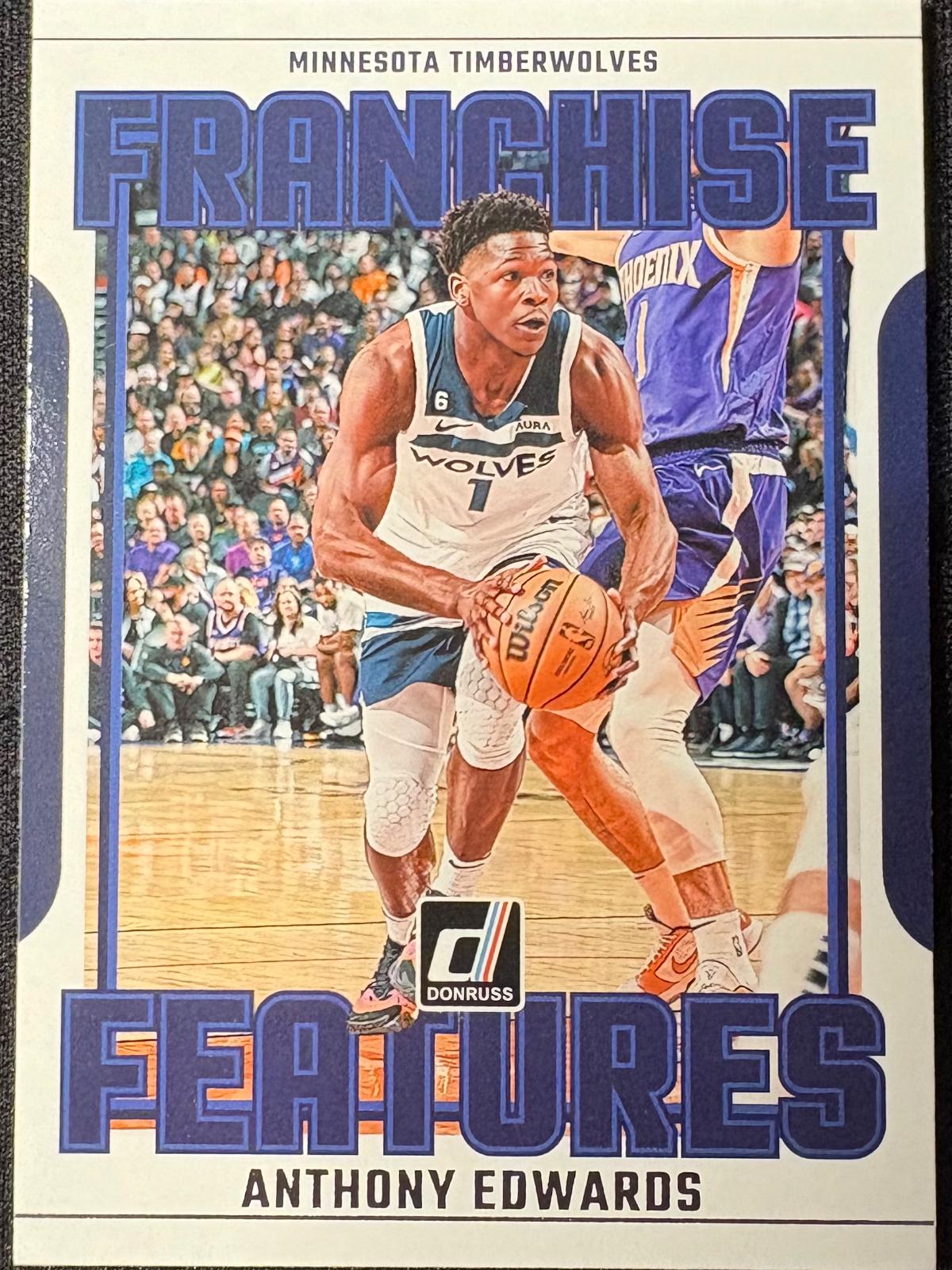 2023 Panini Donruss Franchise Features Anthony Edwards #17 card