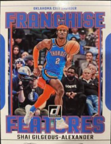 2023 Panini Donruss Franchise Features Shai Gilgeous Alexander #18 card