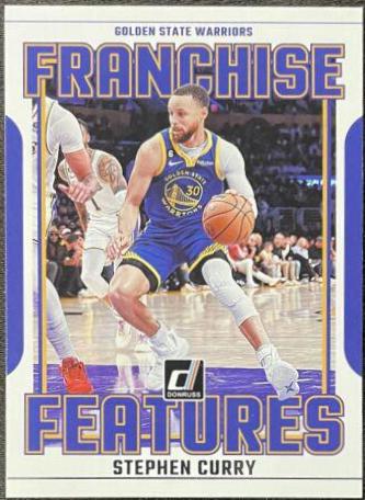 2023 Panini Donruss Franchise Features Stephen Curry #21 card