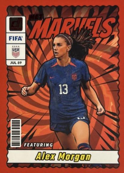 2023 Panini Donruss Net Marvels Alex Morgan [Red] #24 card