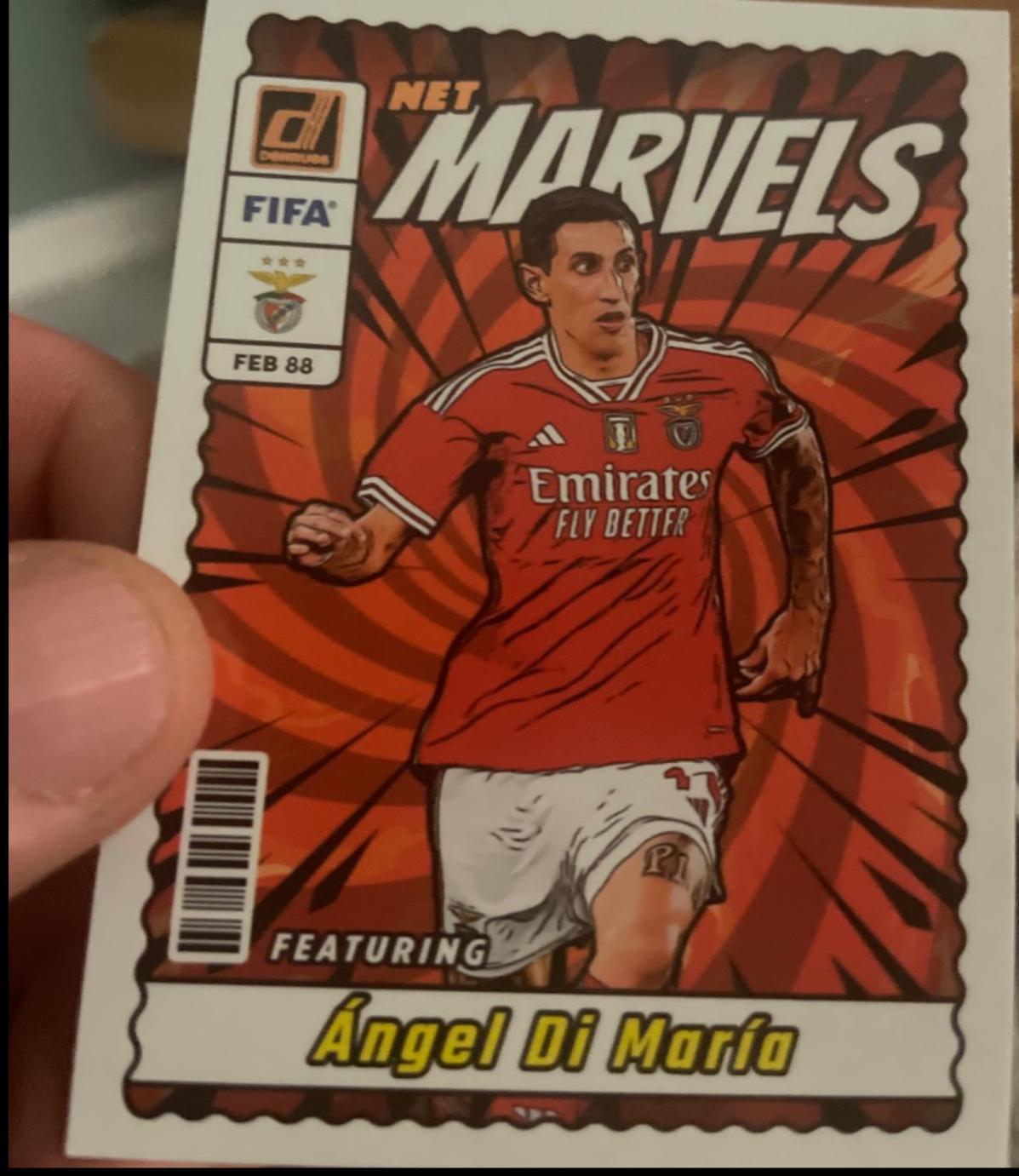 2023 Panini Donruss Net Marvels Angel Di Maria #3 card