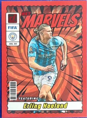 2023 Panini Donruss Net Marvels Erling Haaland [Red] #11 card