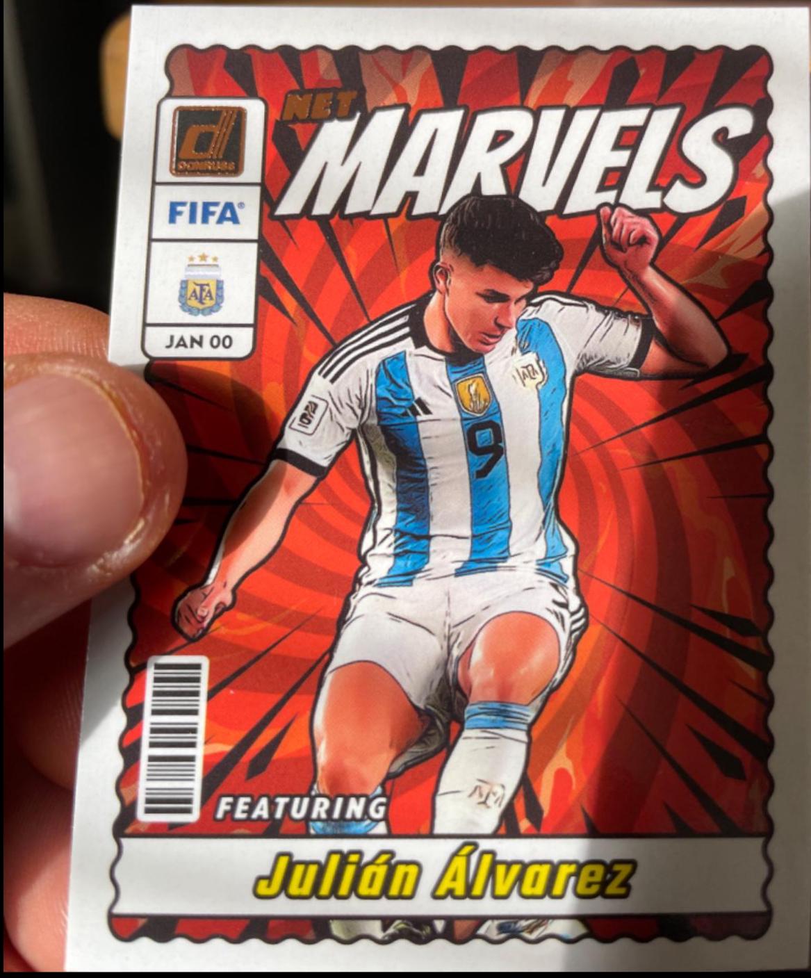 2023 Panini Donruss Net Marvels Julian Alvarez #2 card