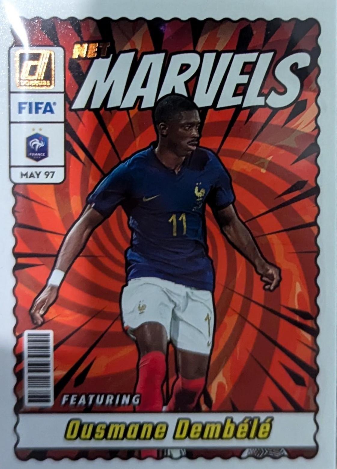 2023 Panini Donruss Net Marvels Ousmane Dembele #18 card