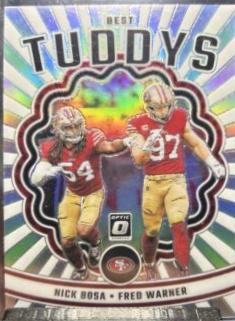 2023 Panini Donruss Optic Best Tuddys Fred Warner / Nick Bosa #BT-NF card