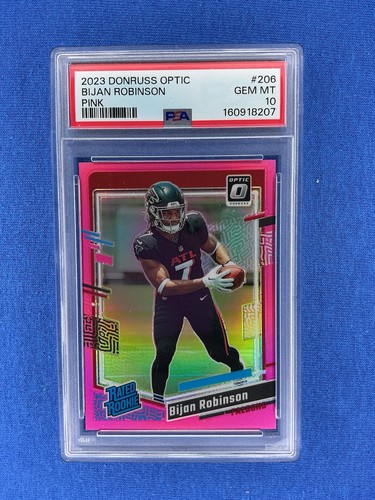 2023 Panini Donruss Optic Bijan Robinson [Pink] #206 card