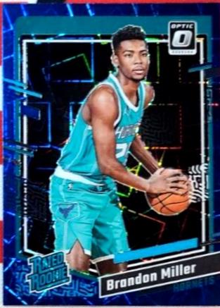 2023 Panini Donruss Optic Brandon Miller [Blue Velocity] #219 card