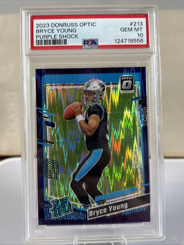 2023 Panini Donruss Optic Bryce Young [Purple Shock] #213 card