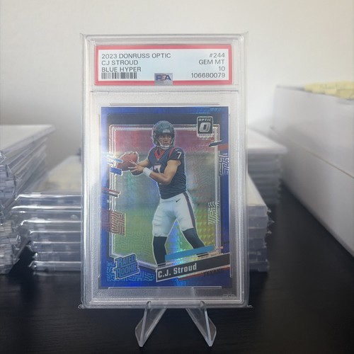 2023 Panini Donruss Optic C.J Stroud [Blue Hyper] #244 card