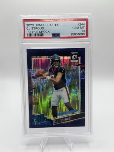 2023 Panini Donruss Optic C.J. Stroud [Purple Shock] #244 card