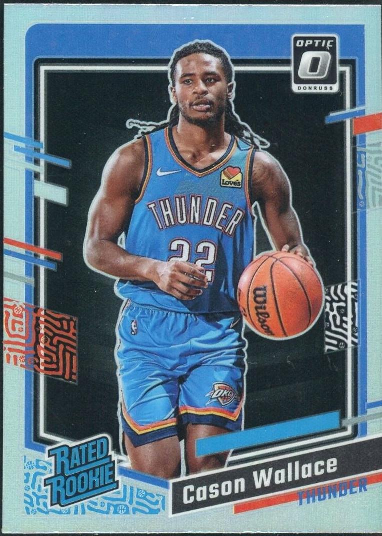 2023 Panini Donruss Optic Cason Wallace [Silver Holo] #218 card