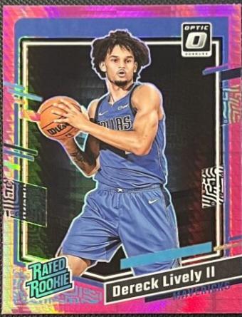 2023 Panini Donruss Optic Dereck Lively II [Hyper Pink] #245 card
