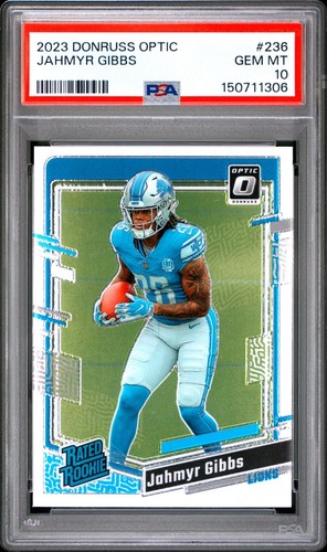 2023 Panini Donruss Optic Jahmyr Gibbs #236 card
