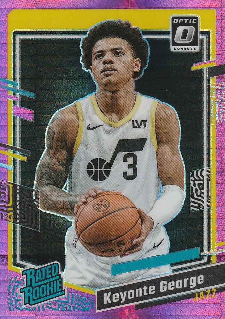 2023 Panini Donruss Optic Keyonte George [Hyper Pink] #223 card