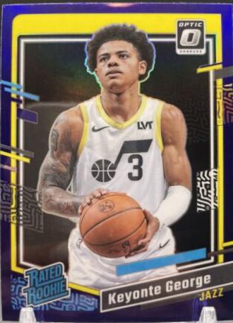 2023 Panini Donruss Optic Keyonte George [Purple] #223 card
