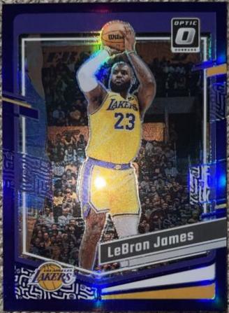 2023 Panini Donruss Optic LeBron James [Purple] #65 card