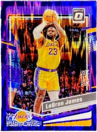 2023 Panini Donruss Optic LeBron James [Purple Shock] #65 card