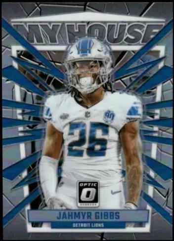 2023 Panini Donruss Optic My House Jahmyr Gibbs #9 card