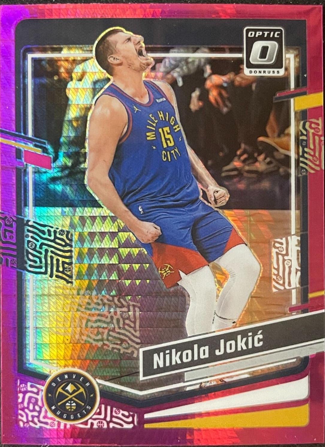 2023 Panini Donruss Optic Nikola Jokic [Hyper Pink] #19 card